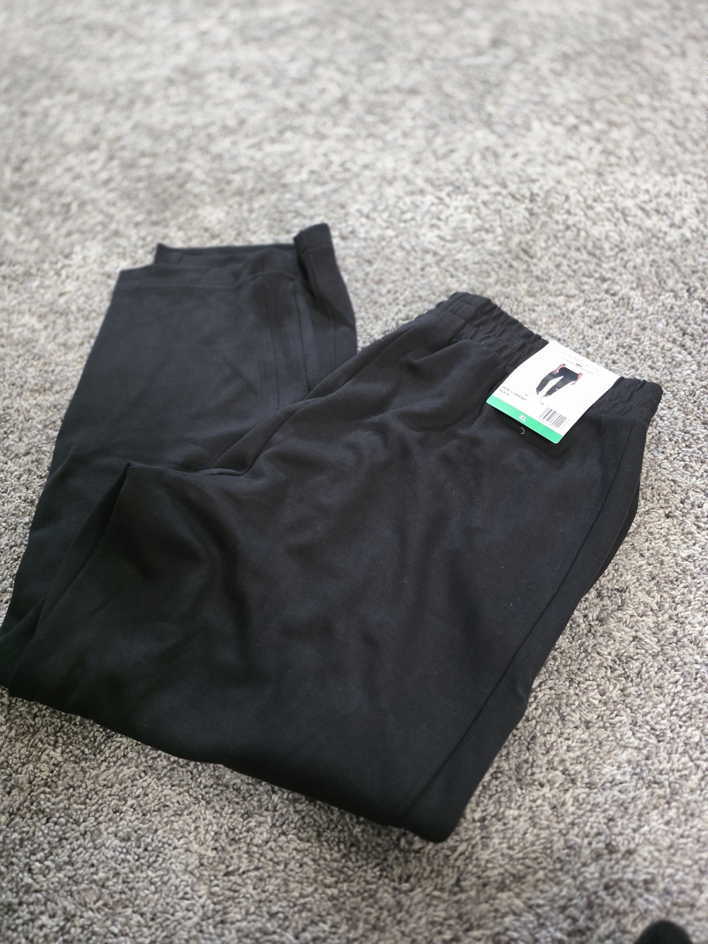Danskin Black Women's Elastic Waist Active Pants